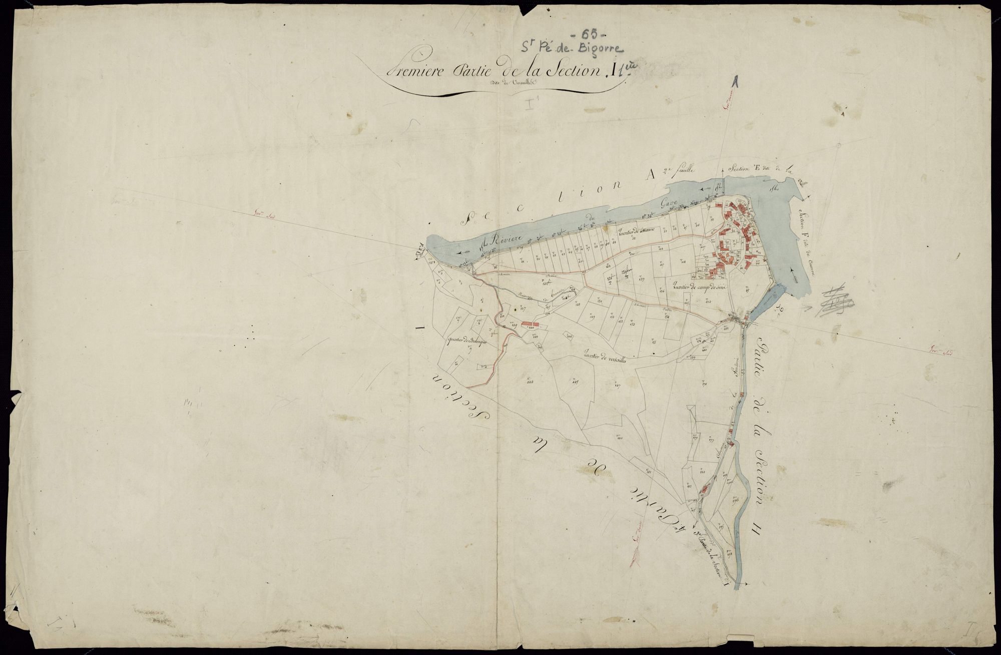Saint-Pé-de-Bigorre - Saint-Pé-de-Bigorre.- Section I, 1re feuille
