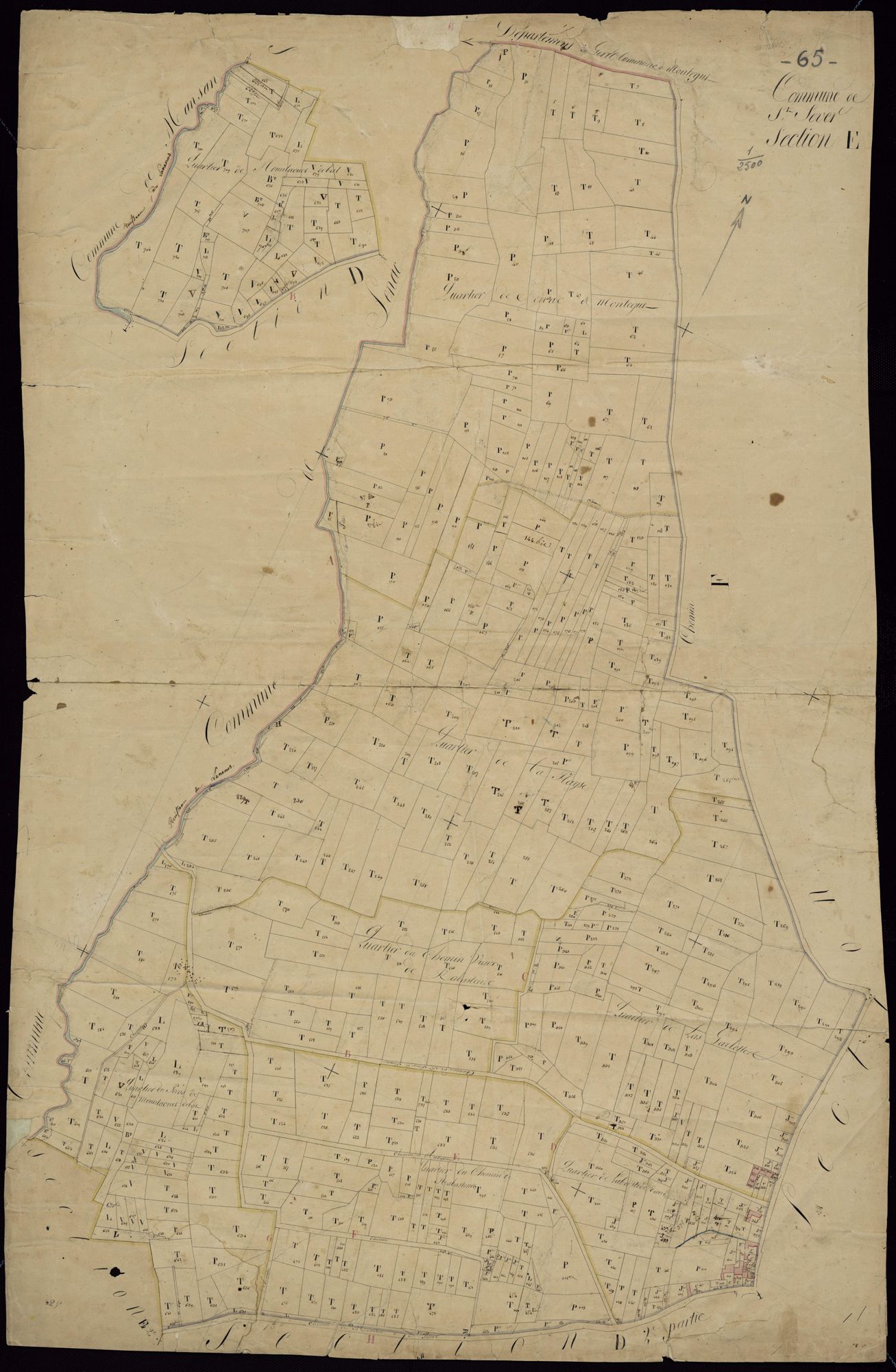 Saint-Sever-de-Rustan - Saint-Sever-de-Rustan.- Section E.
