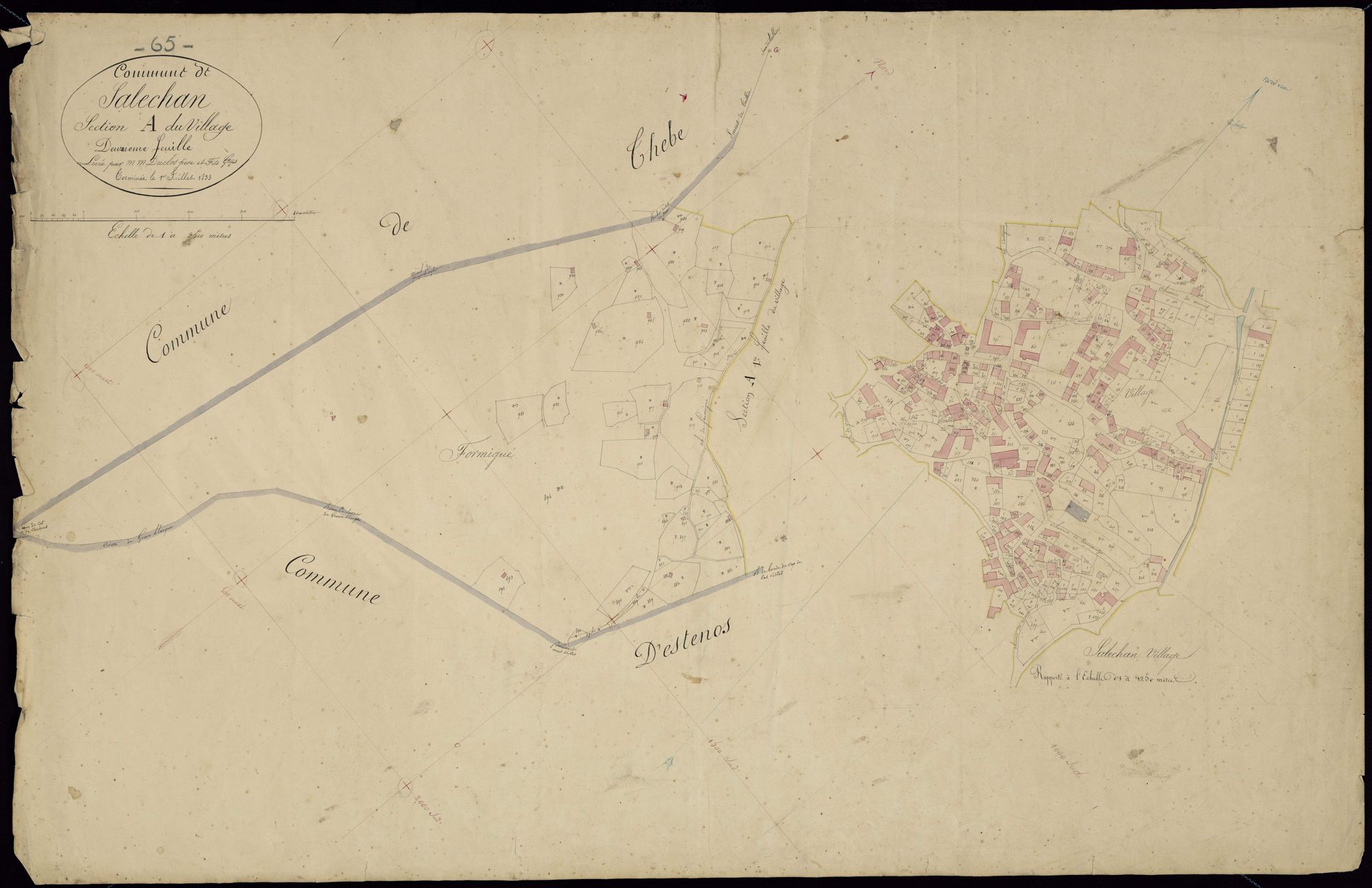 Saléchan - Saléchan.- Section A, 2e feuille