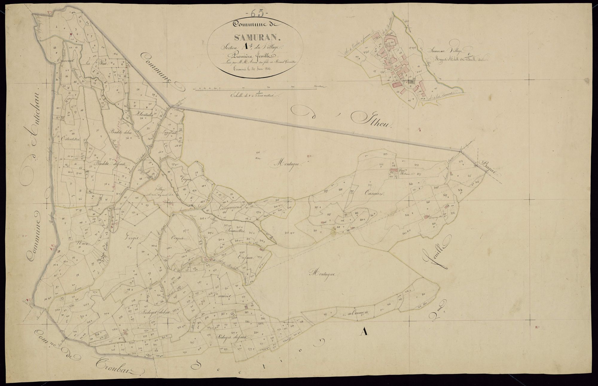 Samuran - Samuran.- Section A, 1re feuille