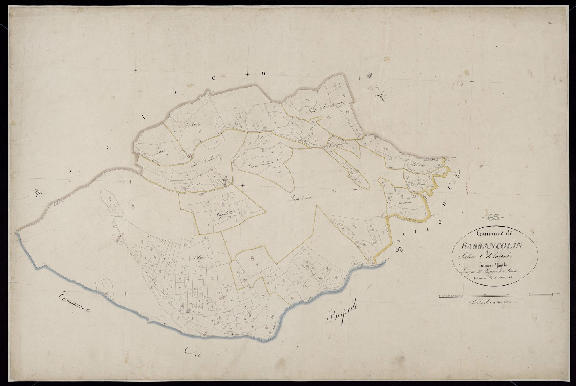 Sarrancolin - Sarrancolin.- Section C, 1re feuille