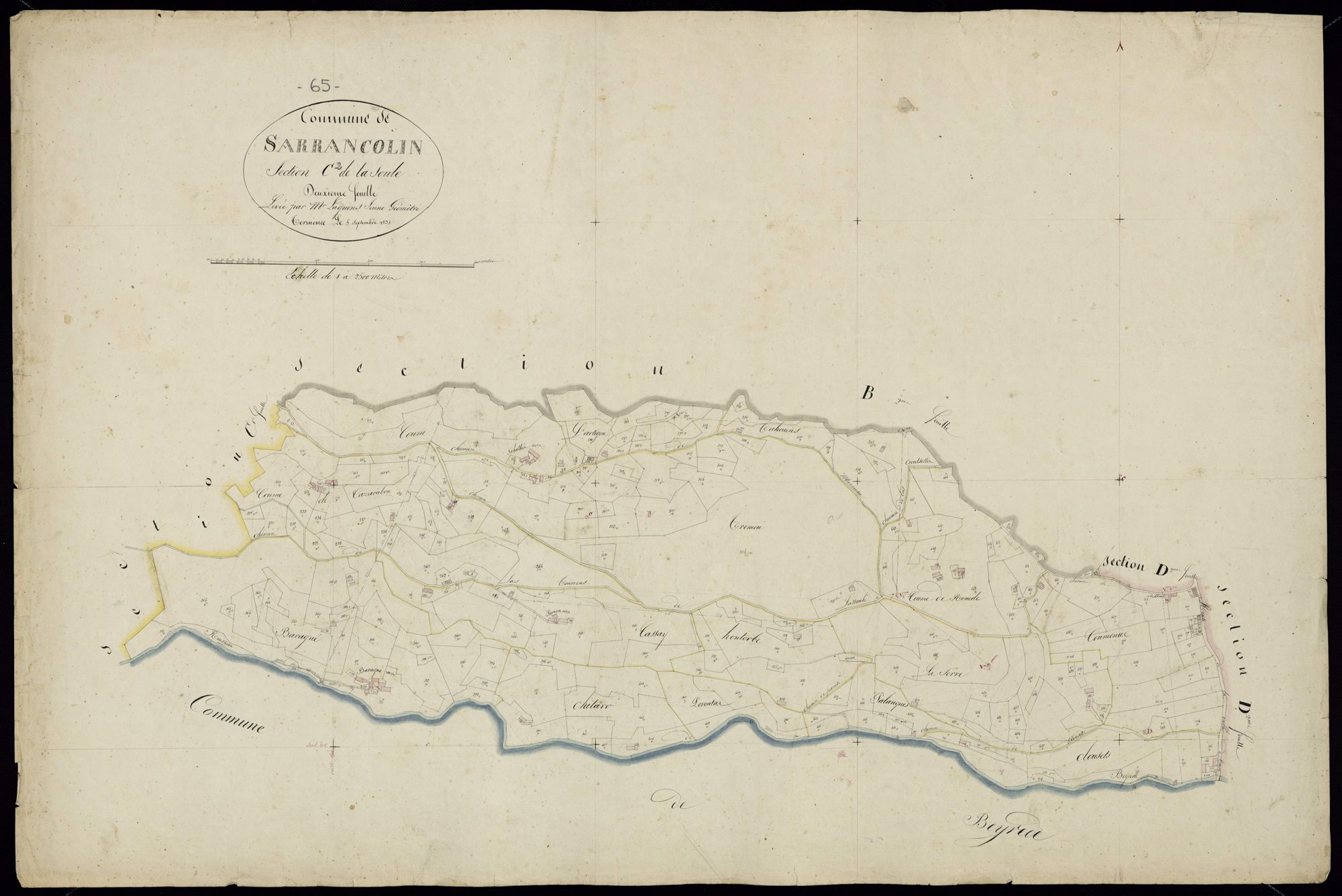 Sarrancolin - Sarrancolin.- Section C, 2e feuille
