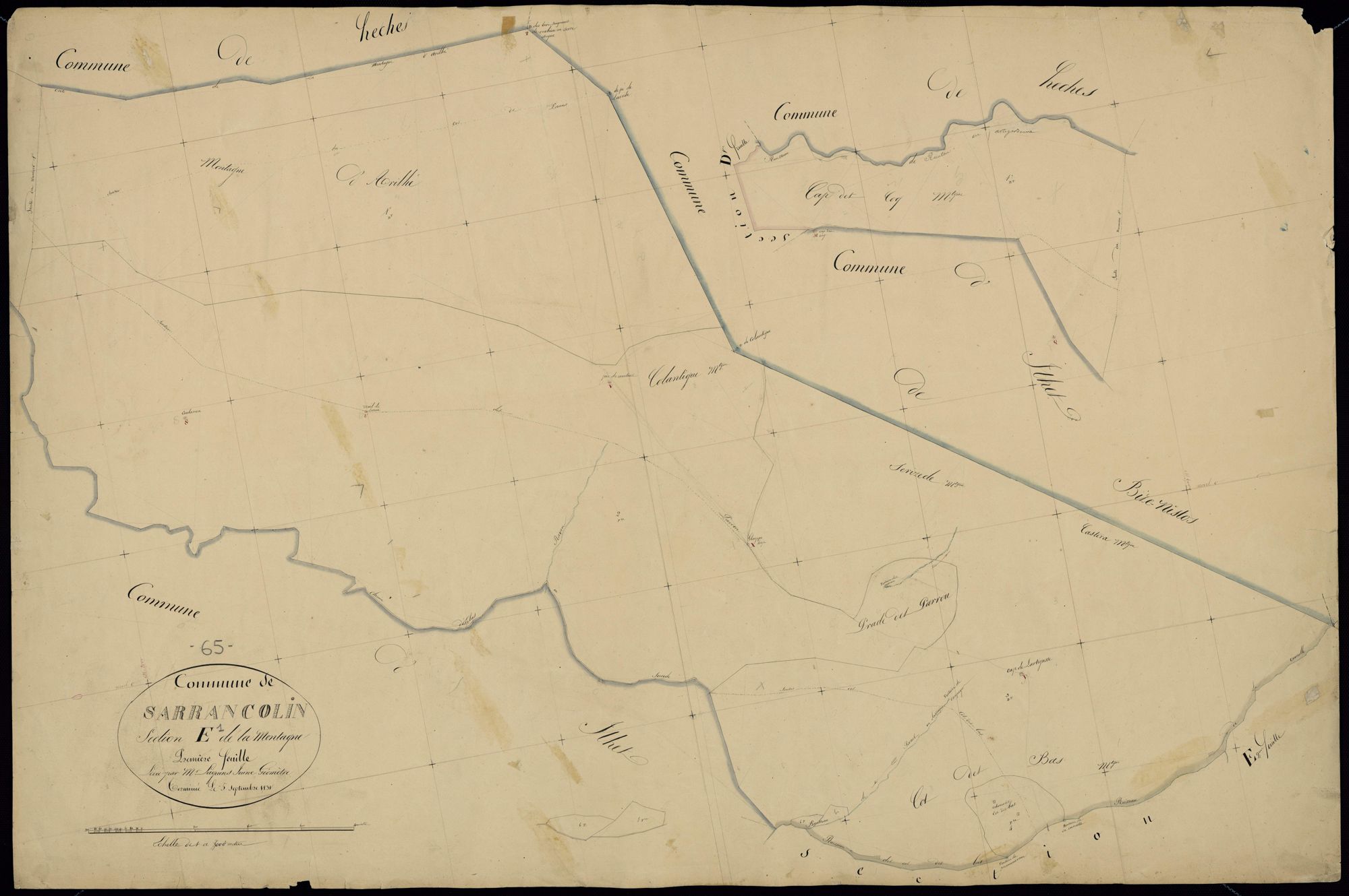 Sarrancolin - Sarrancolin.- Section E, 1re feuille
