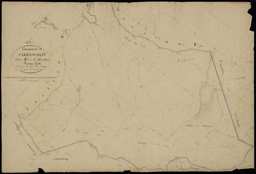 Sarrancolin - Sarrancolin.- Section E, 2e feuille