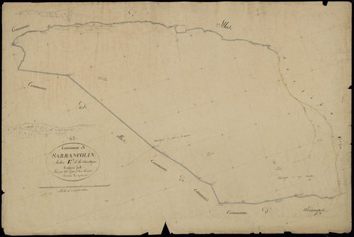 Sarrancolin - Sarrancolin.- Section E, 3e feuille