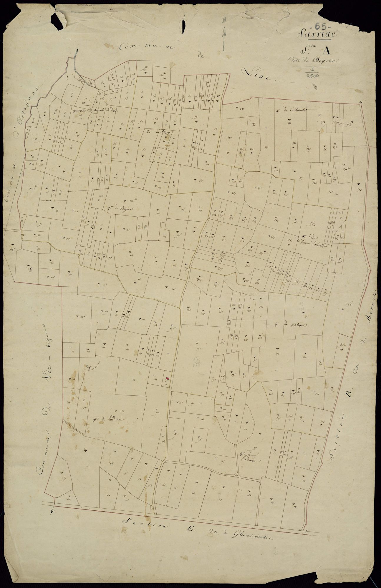 Sarriac-Bigorre - Sarriac-Bigorre.- Section A, feuille p