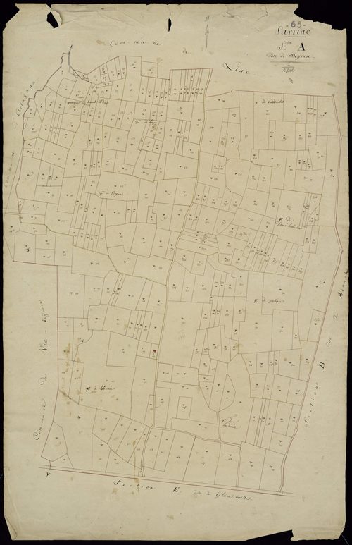 Sarriac-Bigorre - Sarriac-Bigorre.- Section A, feuille p