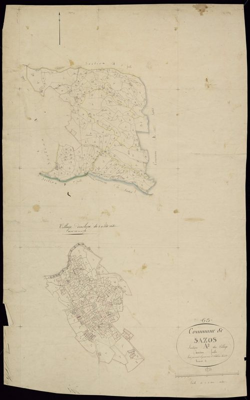 Sazos - Sazos.- Section A, 2e feuille