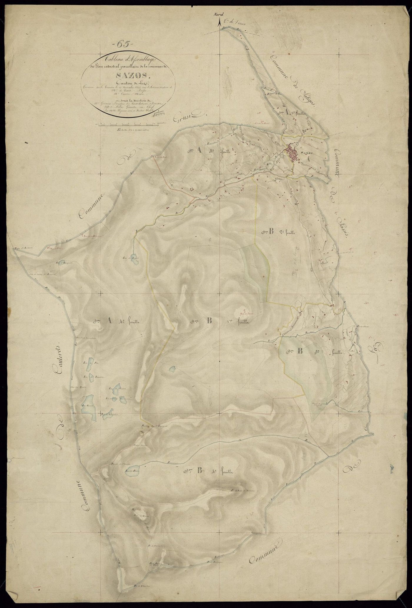 Sazos - Sazos.- Tableau d'assemblage