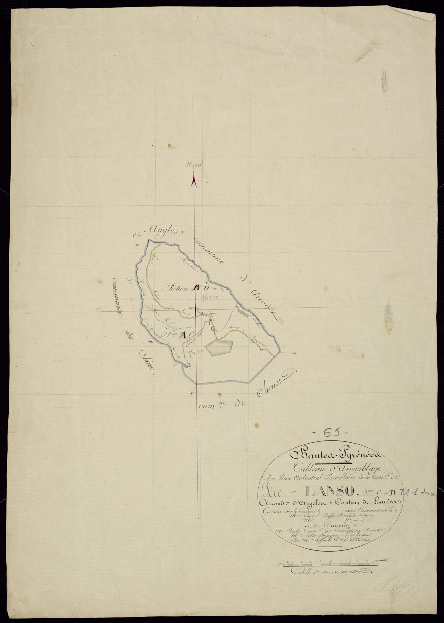 Sère-Lanso - Sère-Lanso.- Lanso : tableau d'assemblage.
