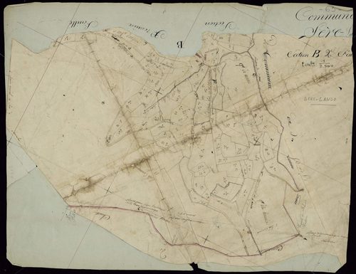 Sère-Lanso - Sère-Lanso.- Section B, 2e feuille