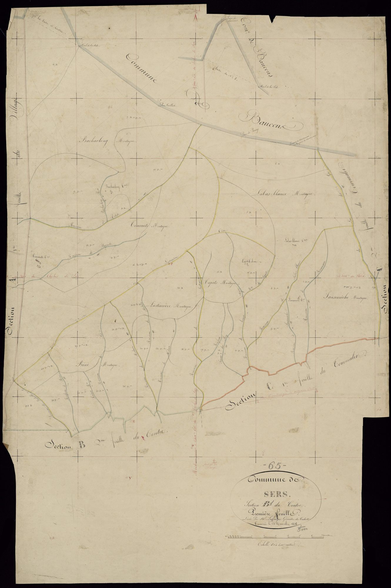 Sers - Sers.- Section B, 1re feuille