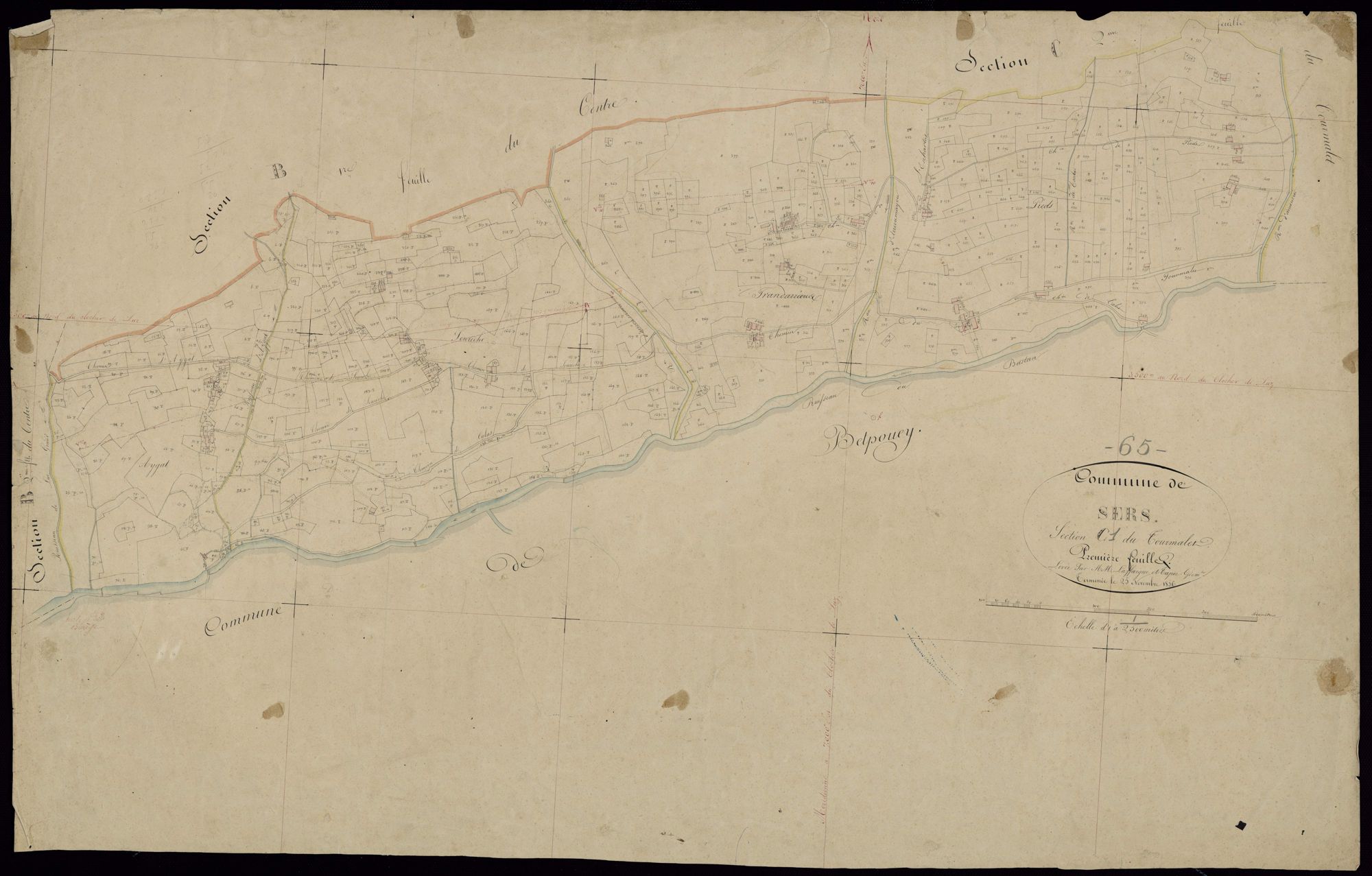 Sers - Sers.- Section C, 1re feuille