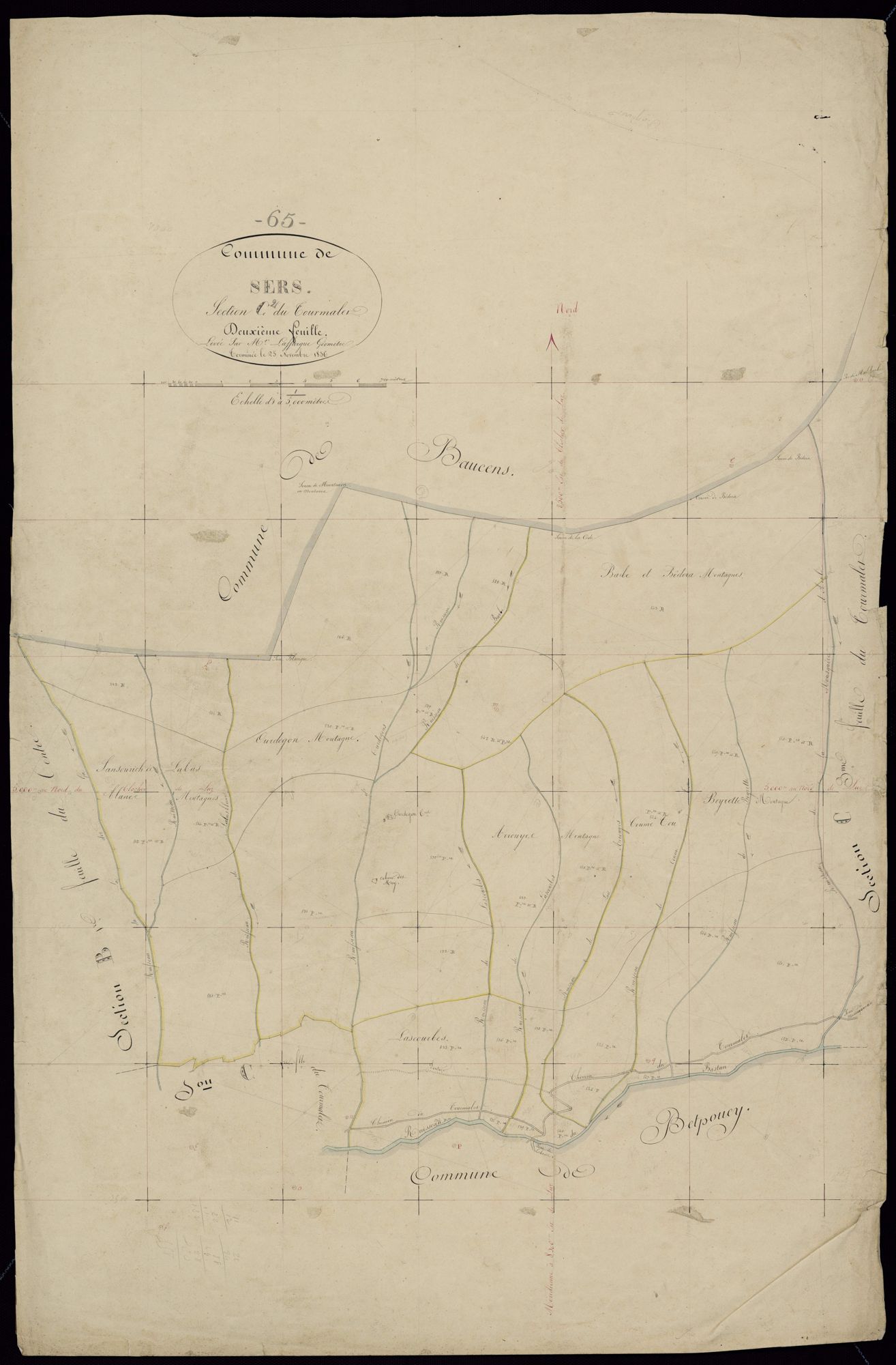 Sers - Sers.- Section C, 2e feuille
