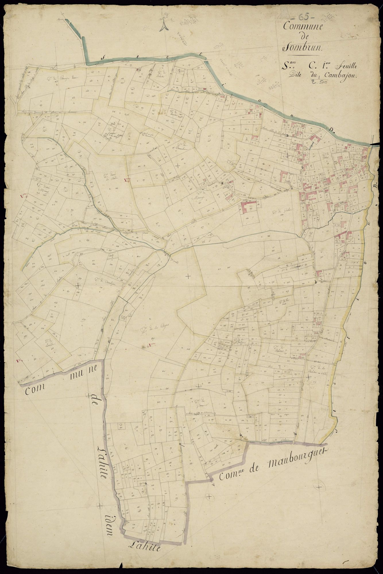 Sombrun - Sombrun.- Section C, 1re feuille