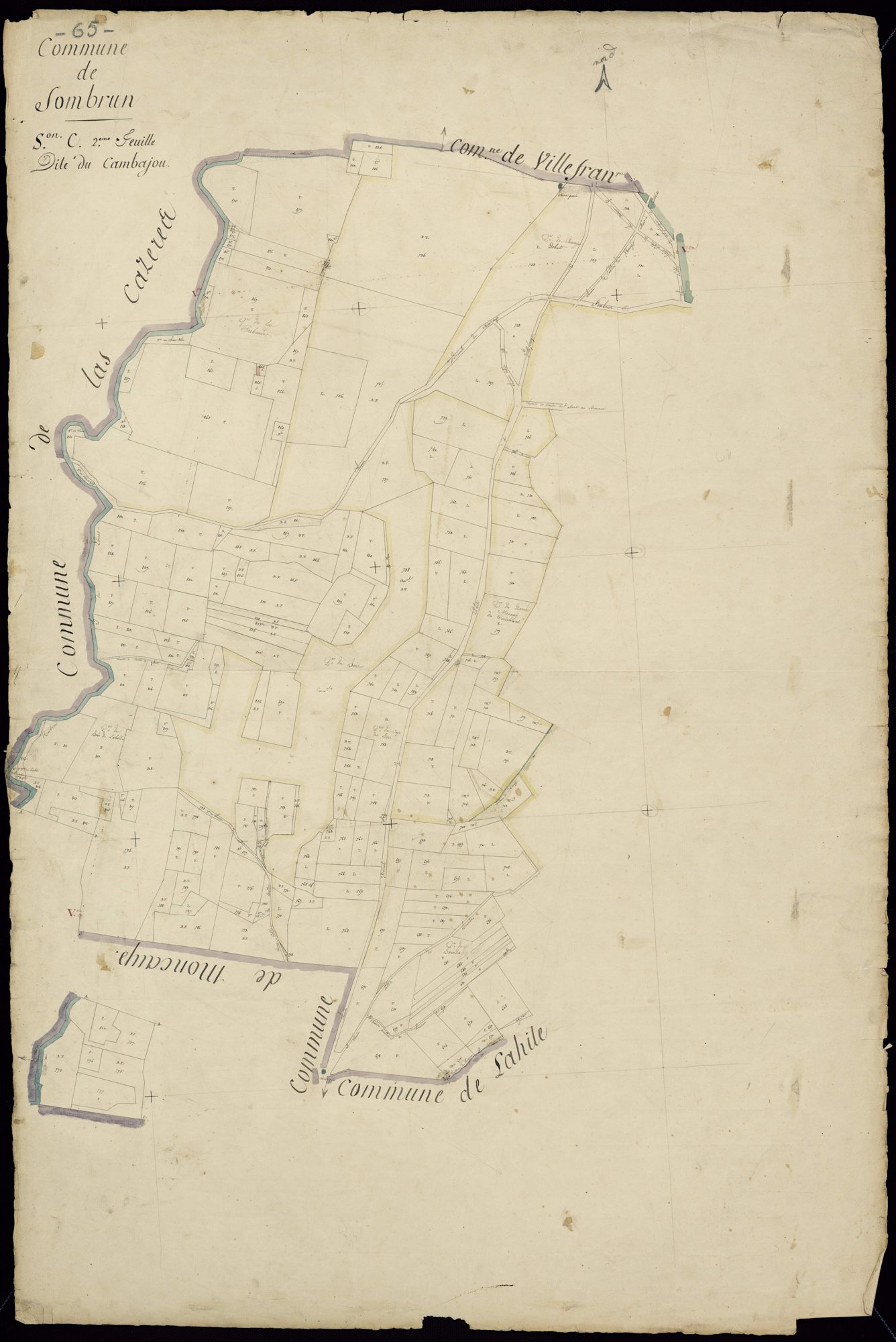 Sombrun - Sombrun.- Section C, 2e feuille