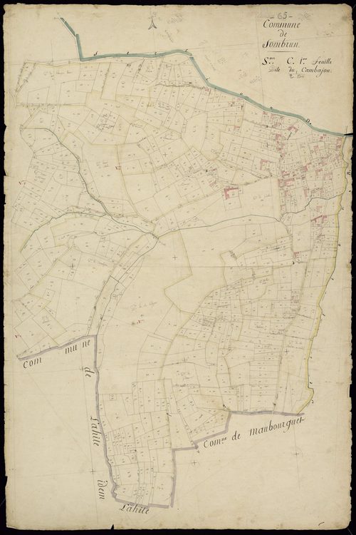 Sombrun - Sombrun.- Section C, 1re feuille