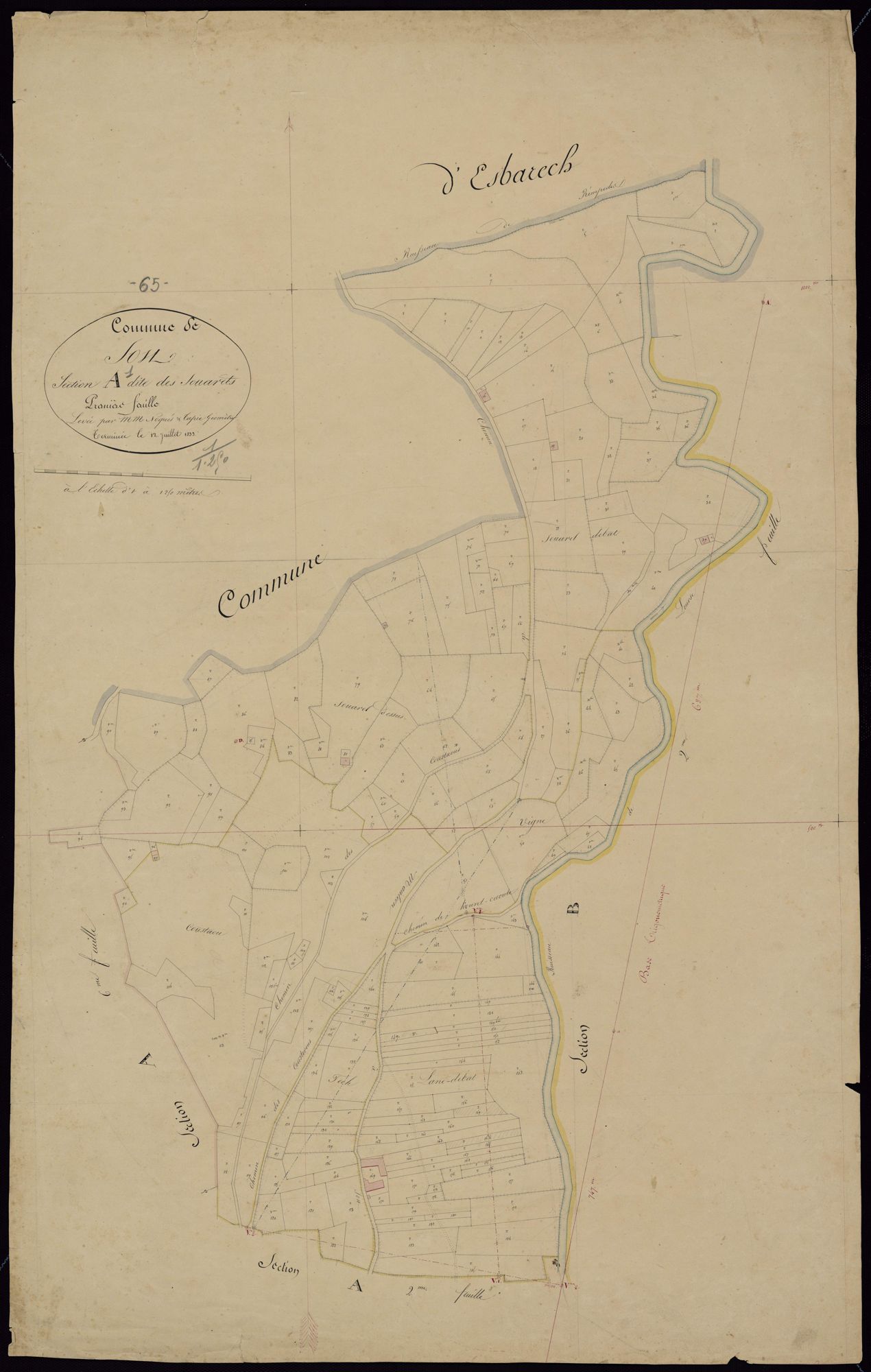 Sost - Sost.- Section A, 1re feuille