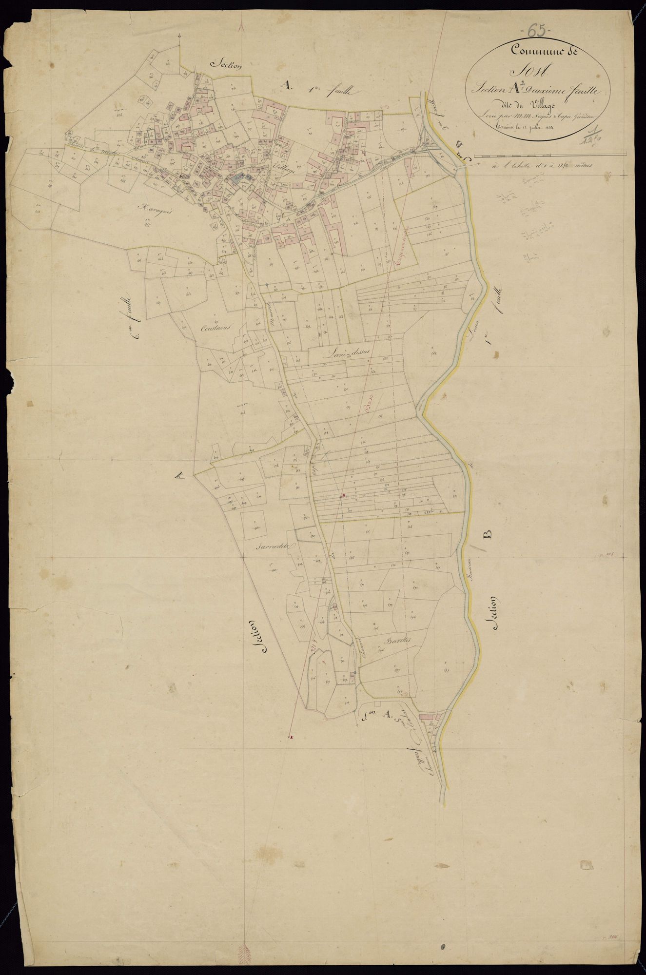 Sost - Sost.- Section A, 2e feuille