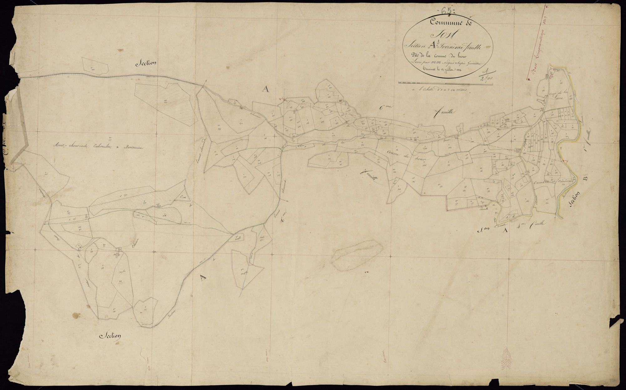 Sost - Sost.- Section A, 3e feuille