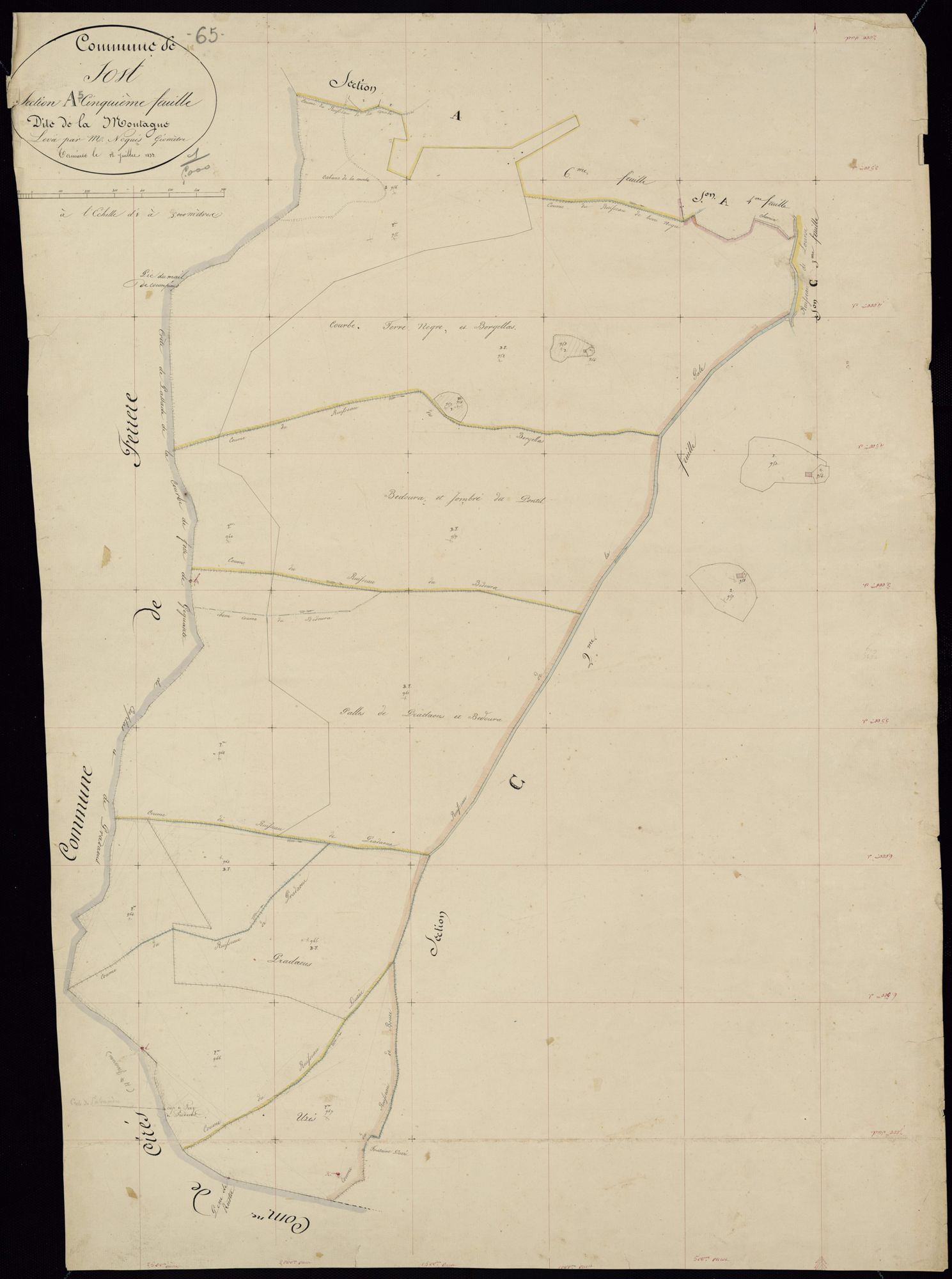 Sost - Sost.- Section A, 5e feuille