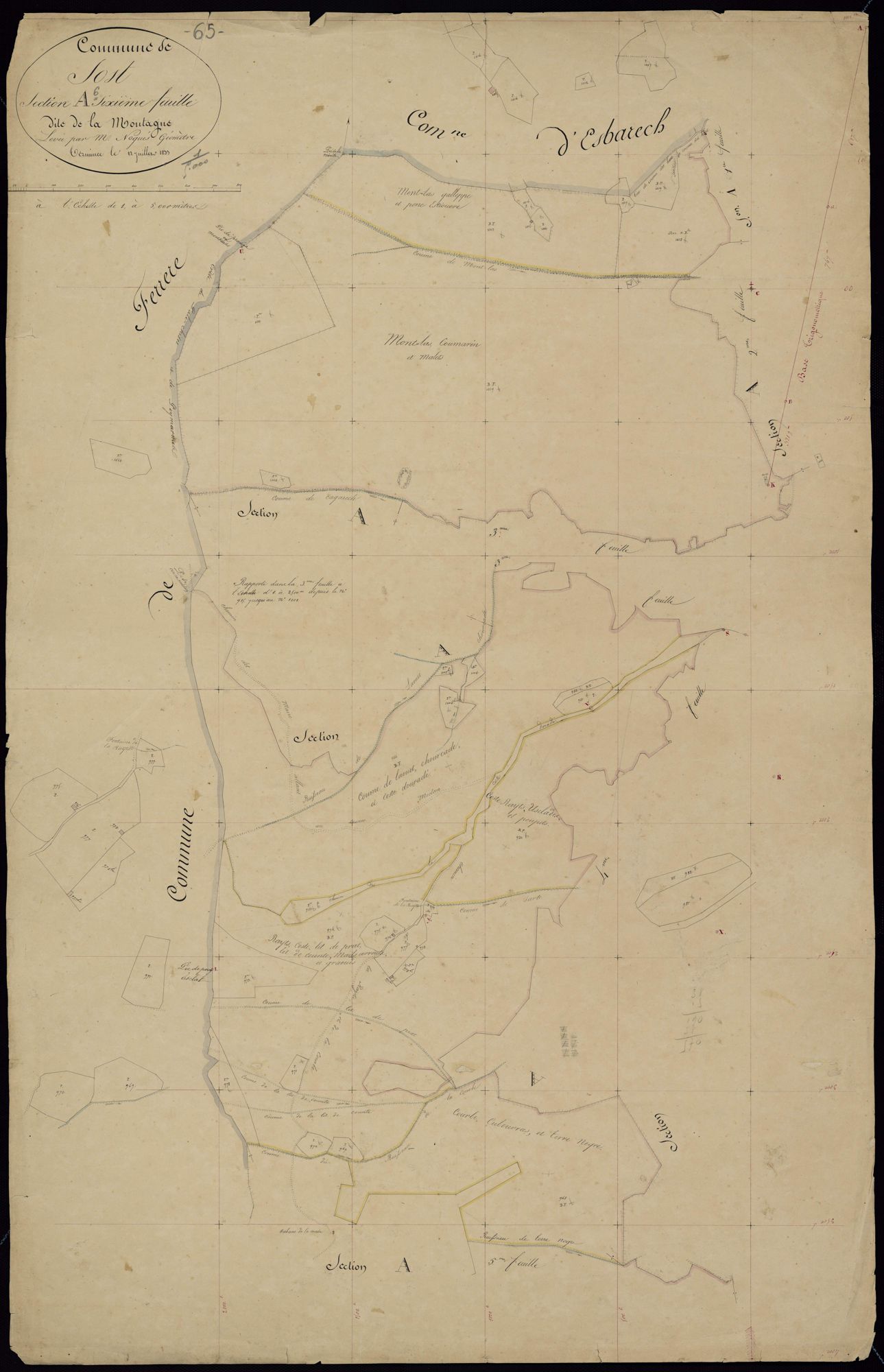 Sost - Sost.- Section A, 6e feuille