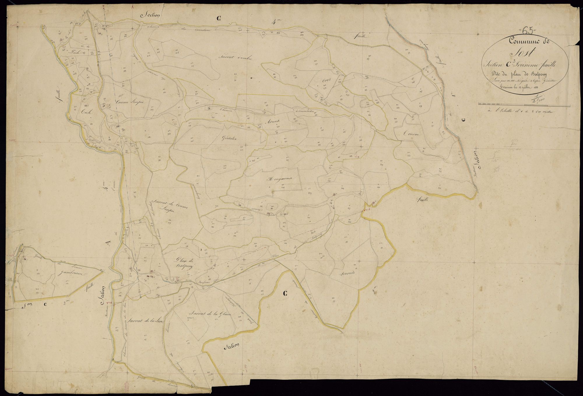 Sost - Sost.- Section C, 3e feuille