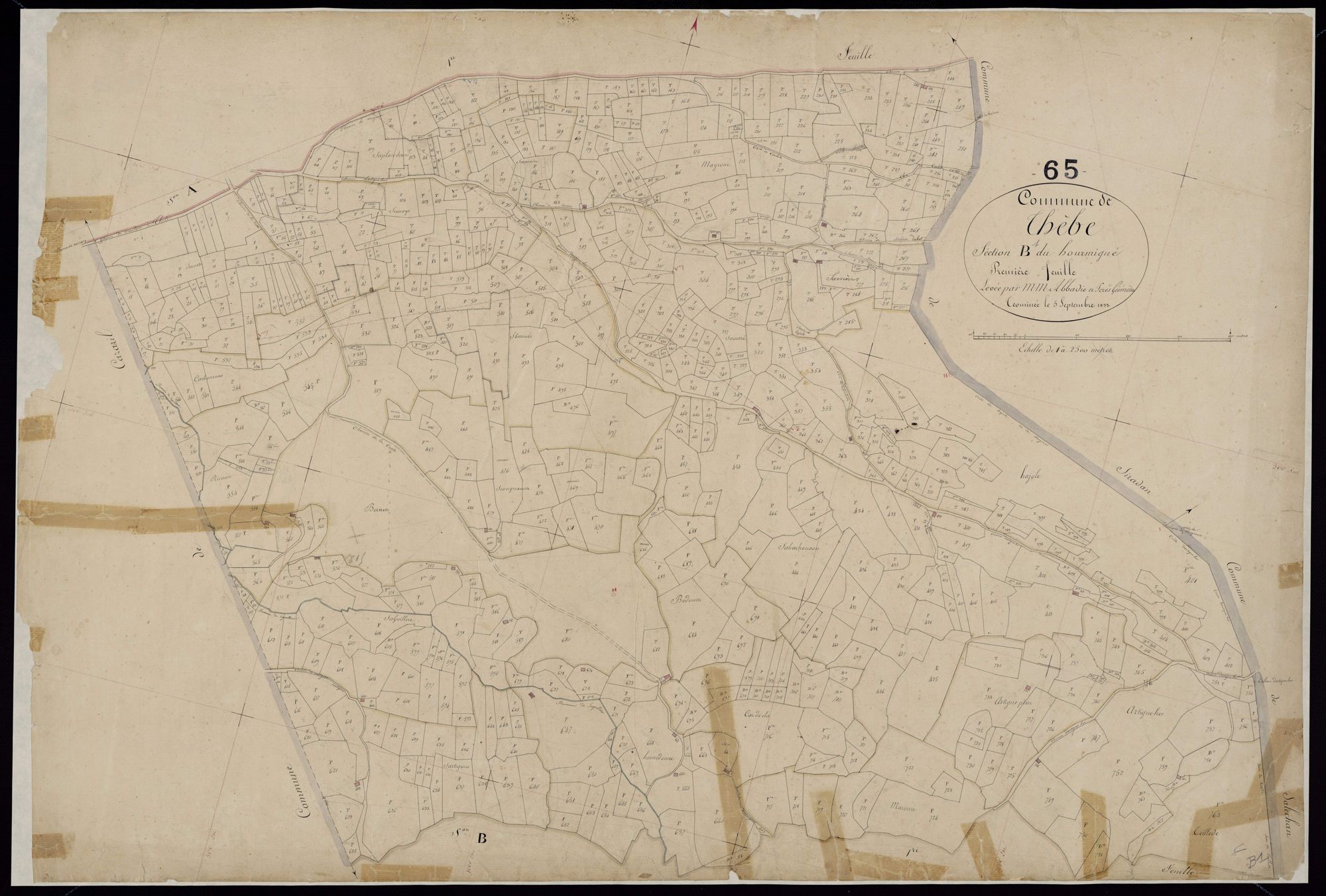 Thèbe - Thèbe.- Section B, 1re feuille