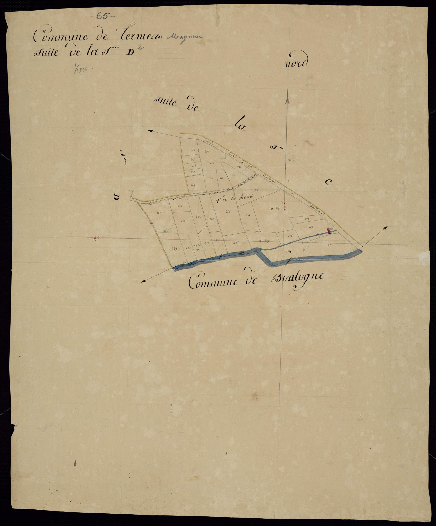 Thermes-Magnoac - Thermes-Magnoac.- Section D, 2e feuille