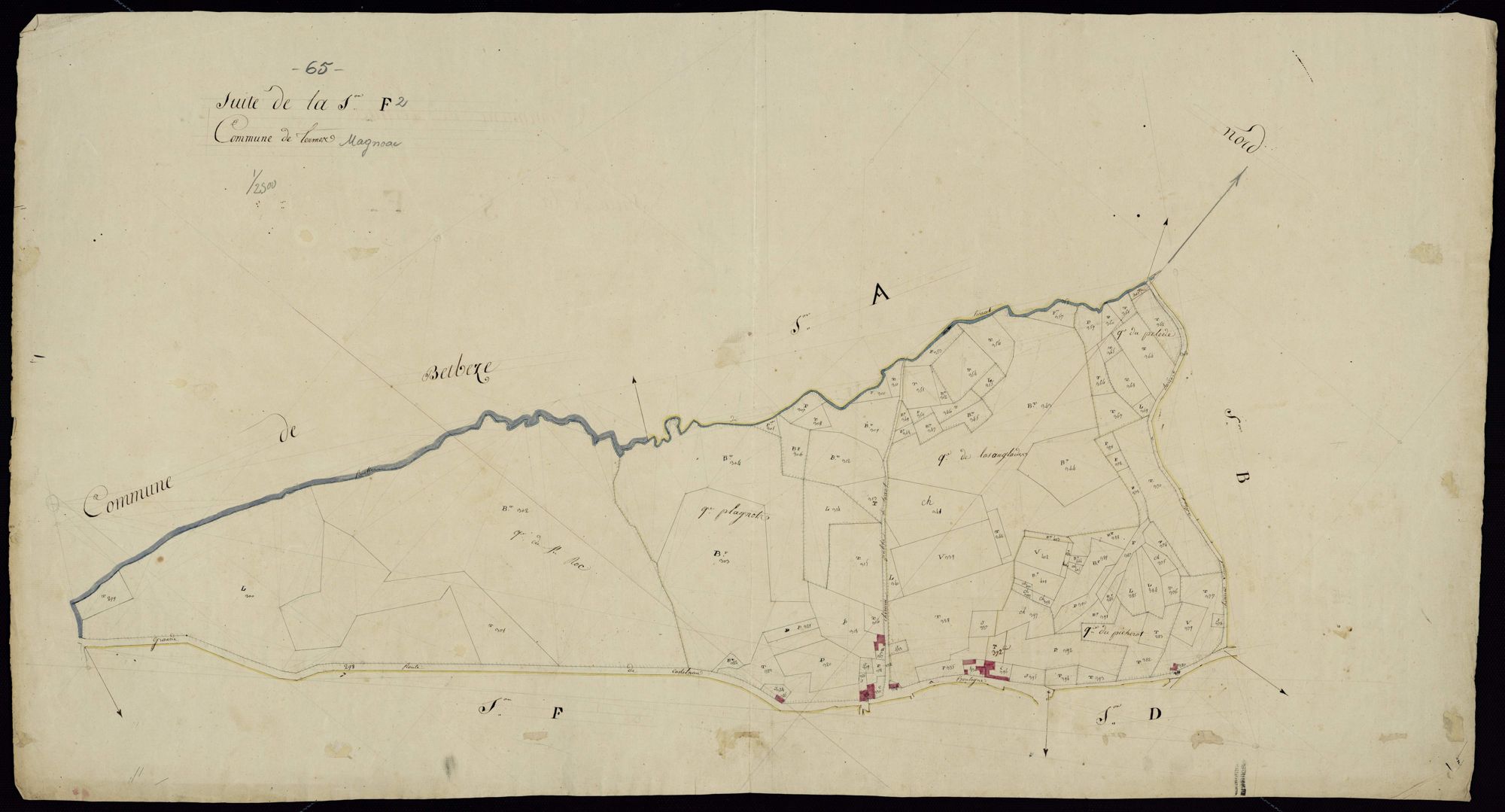 Thermes-Magnoac - Thermes-Magnoac.- Section F, 2e feuille