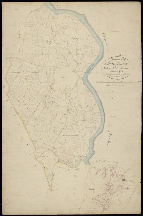 Tibiran-Jaunac - Tibiran-Jaunac.- Section A, 2e feuille