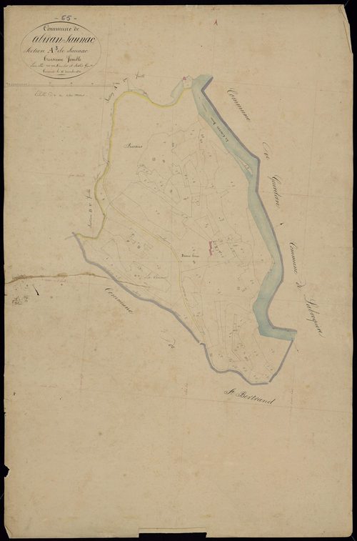 Tibiran-Jaunac - Tibiran-Jaunac.- Section A, 3e feuille