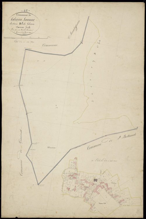 Tibiran-Jaunac - Tibiran-Jaunac.- Section B, 2e feuille