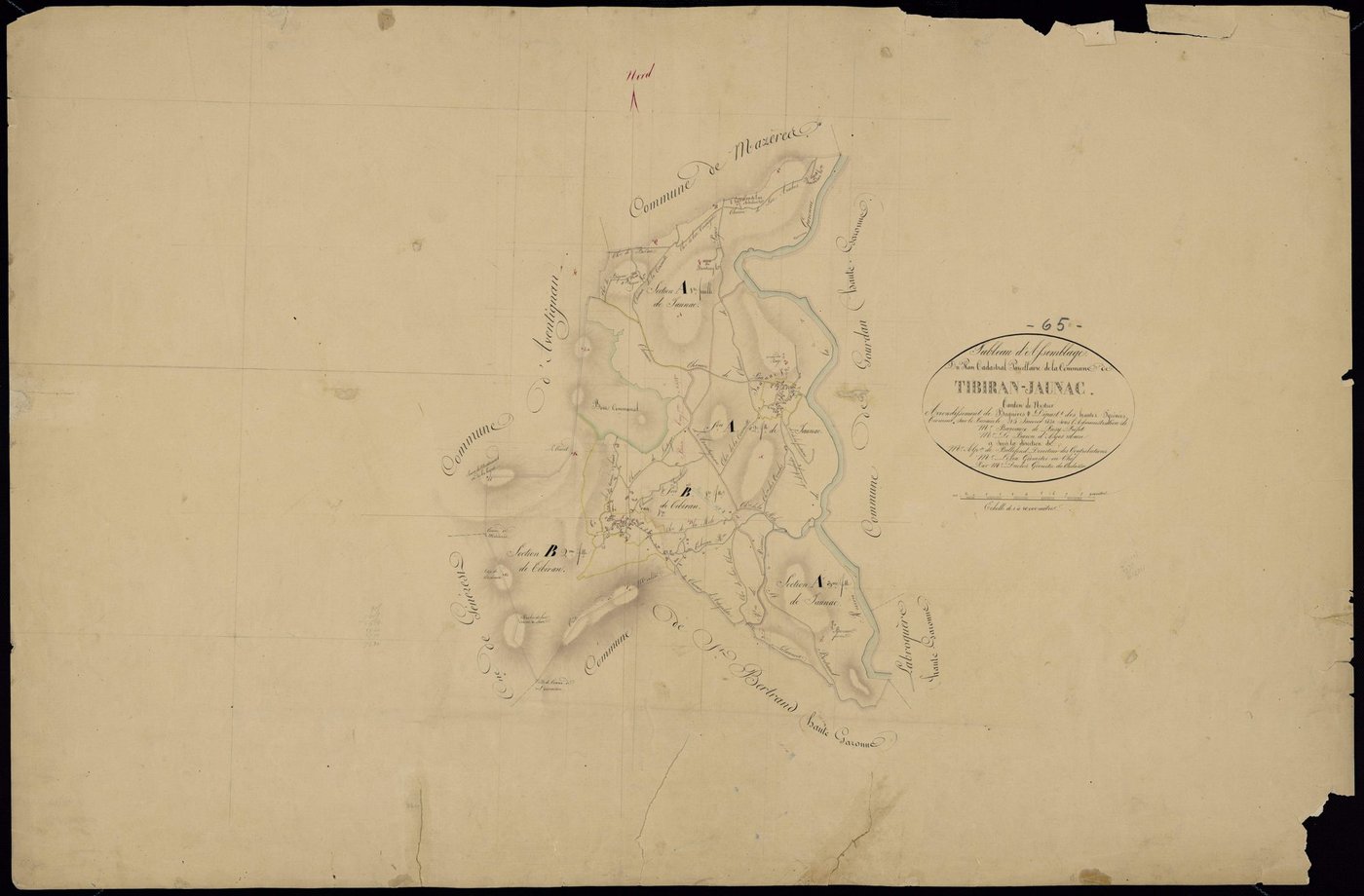 Tibiran-Jaunac - Tibiran-Jaunac.- Tableau d'assemblage