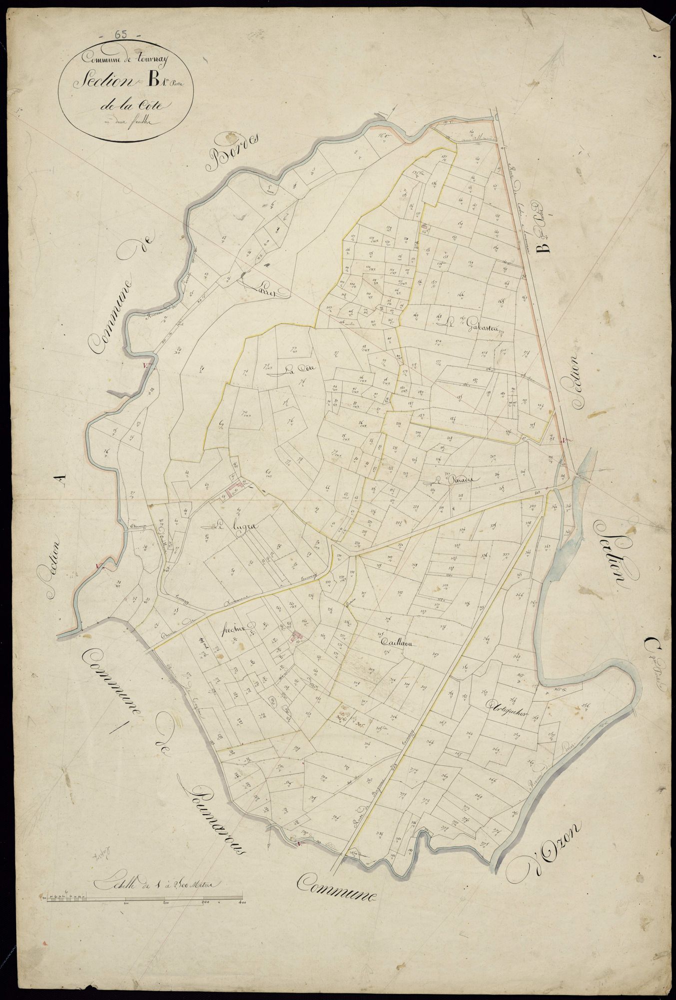 Tournay - Tournay.- Section B, 1re feuille