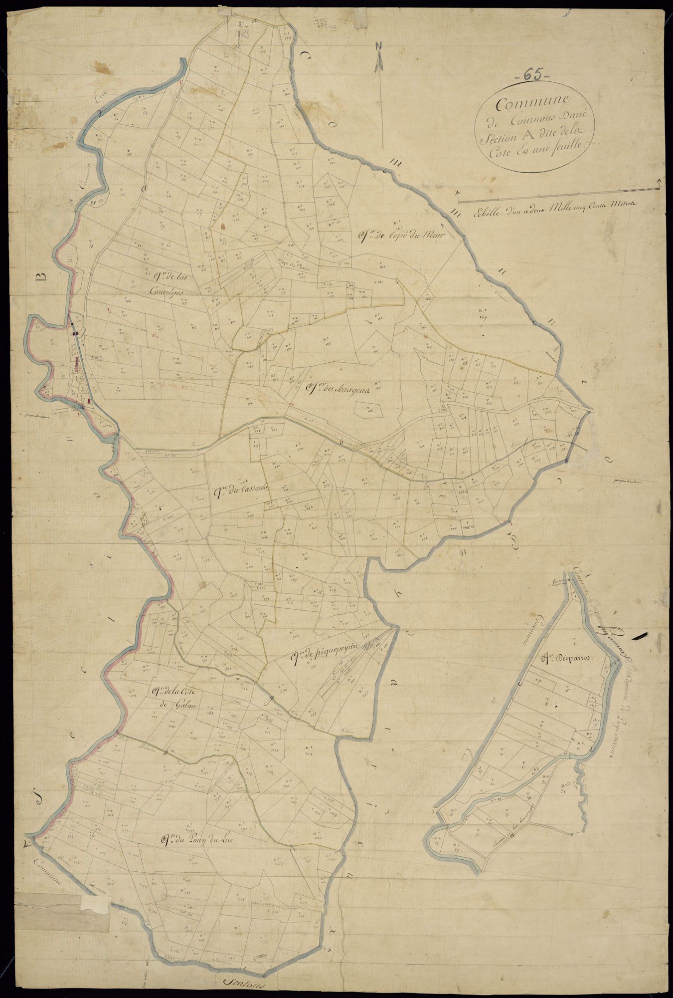Tournous-Darré - Tournous-Darré.- Section A