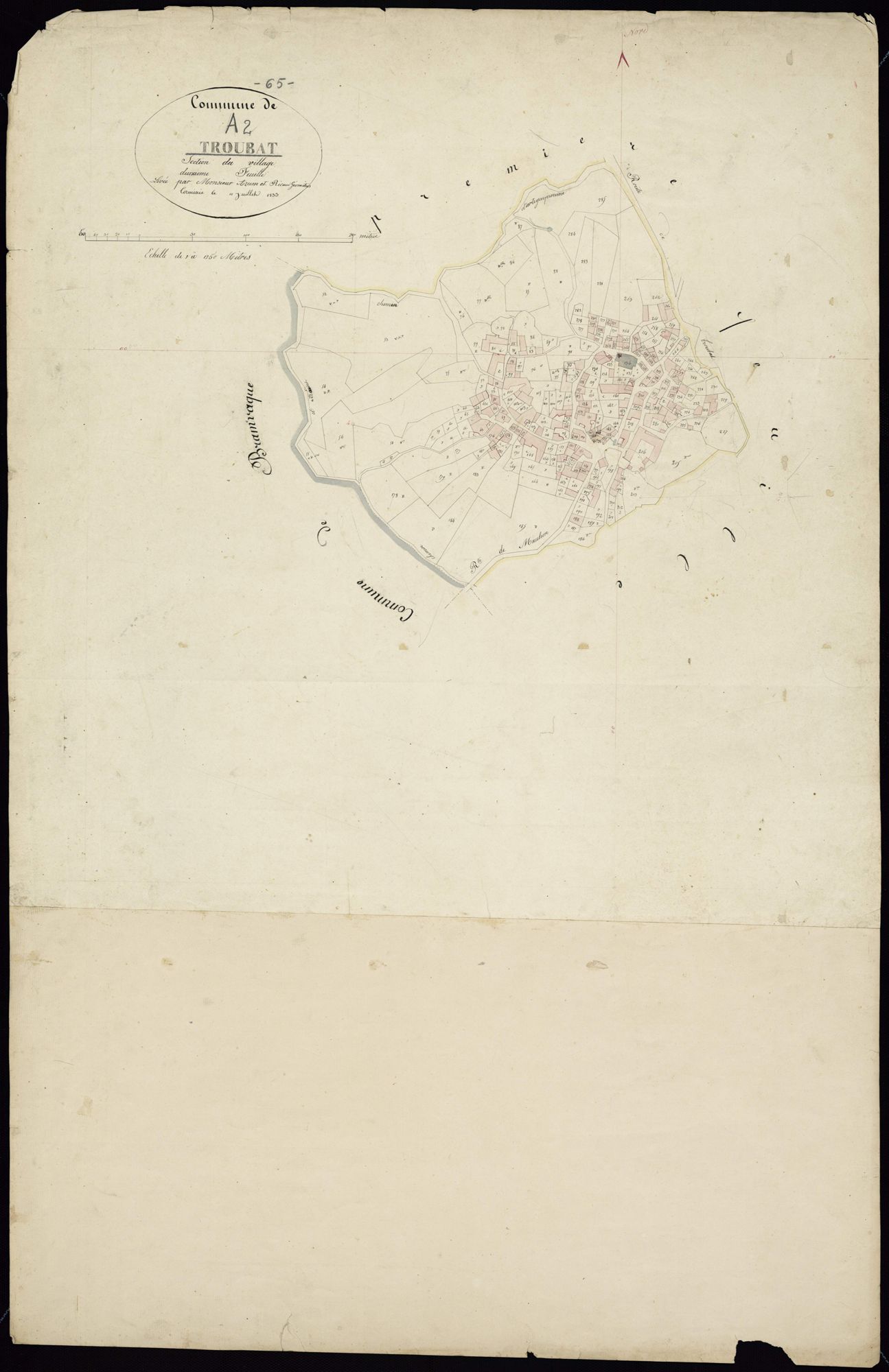 Troubat - Troubat.- Section A, 2e feuille