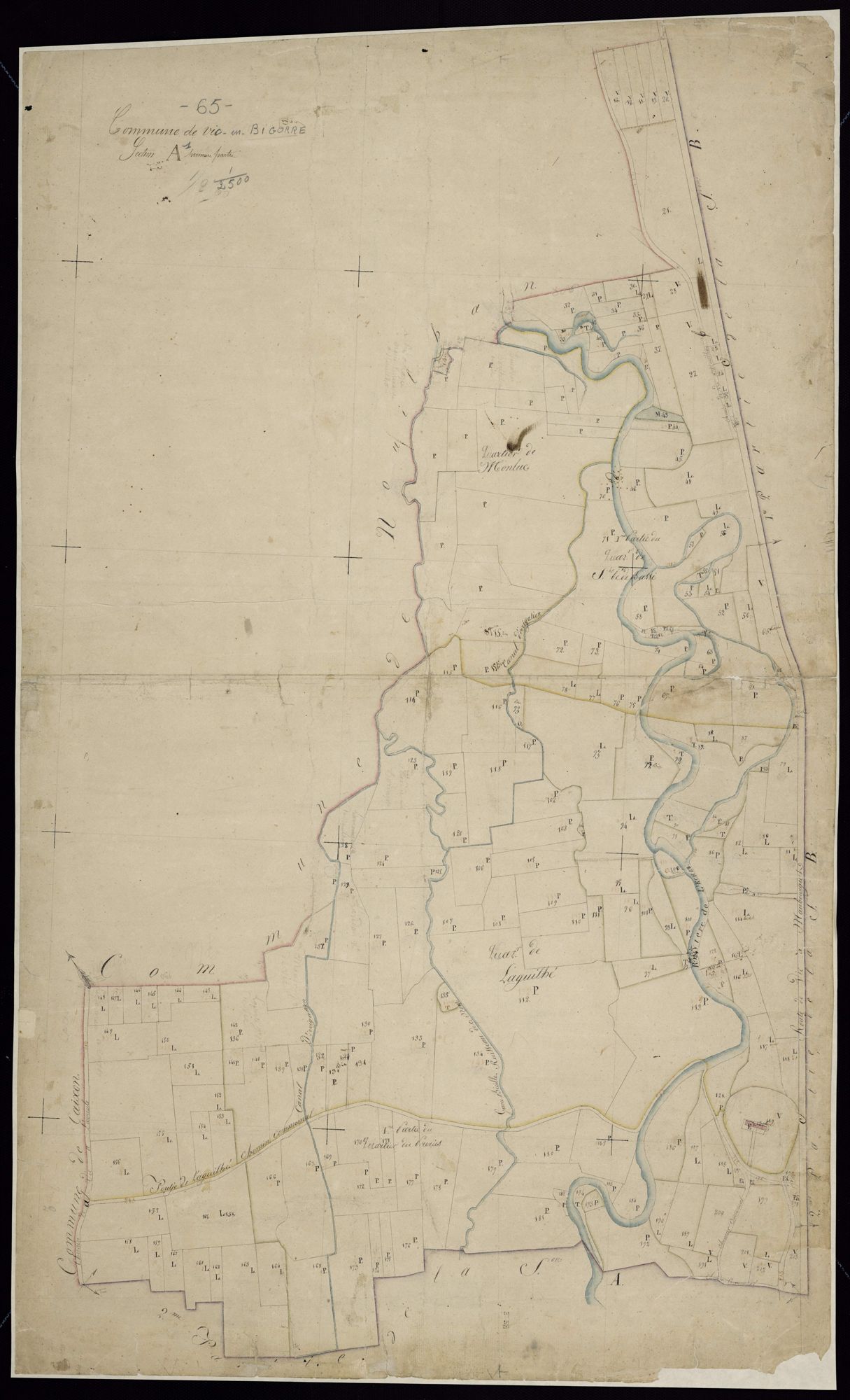 Vic-en-Bigorre - Vic-Bigorre.- Section A, 1re feuille