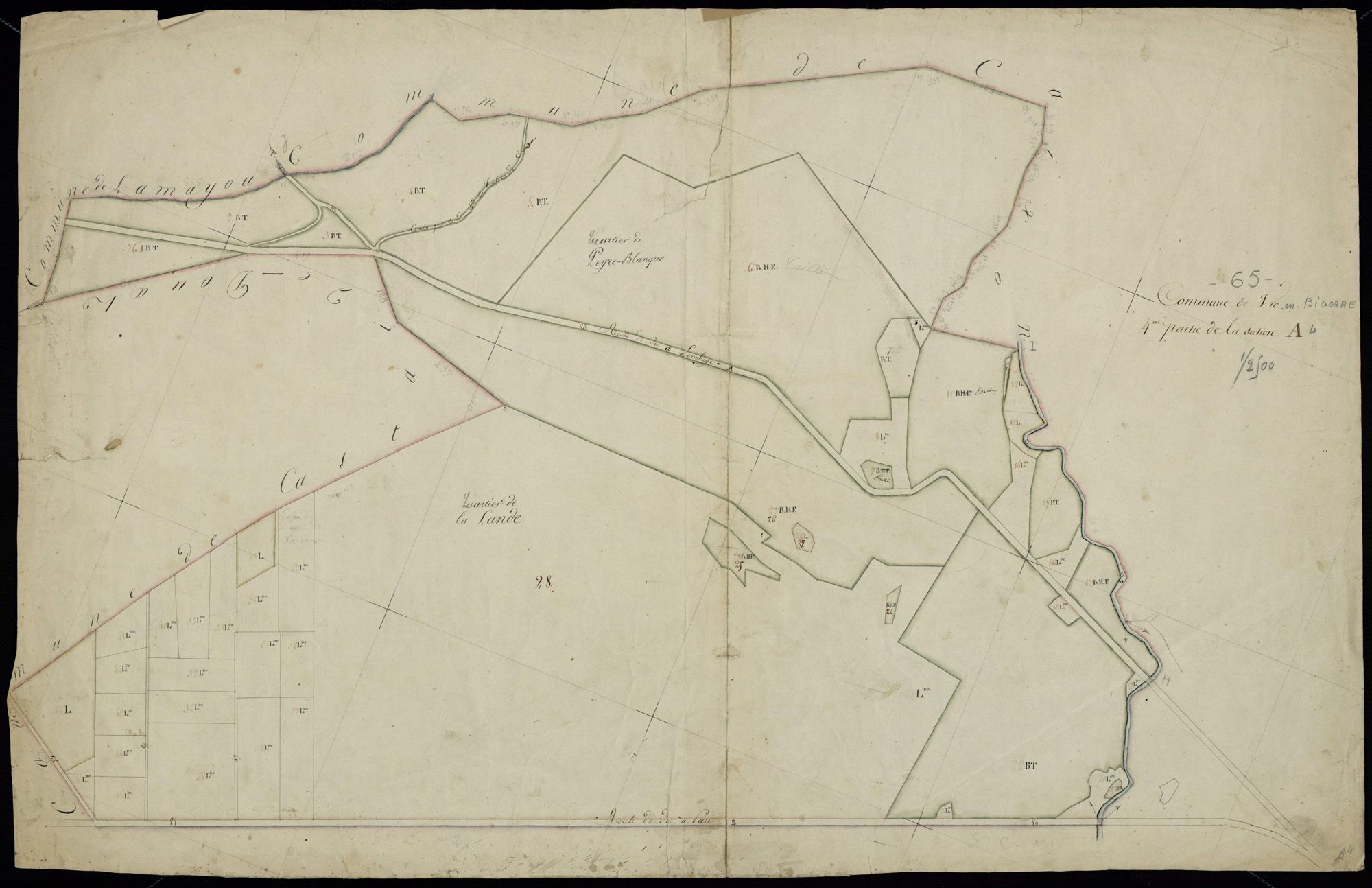 Vic-en-Bigorre - Vic-Bigorre.- Section A, 4e feuille