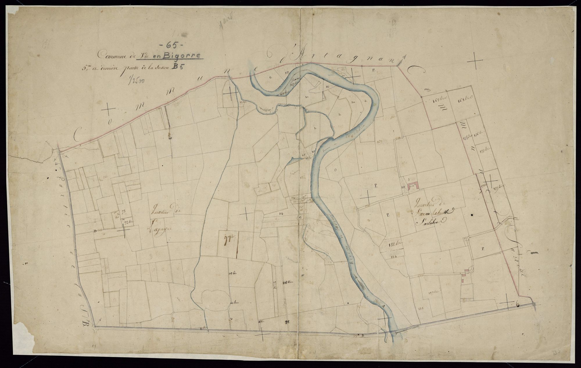 Vic-en-Bigorre - Vic-Bigorre.- Section B, 5e feuille