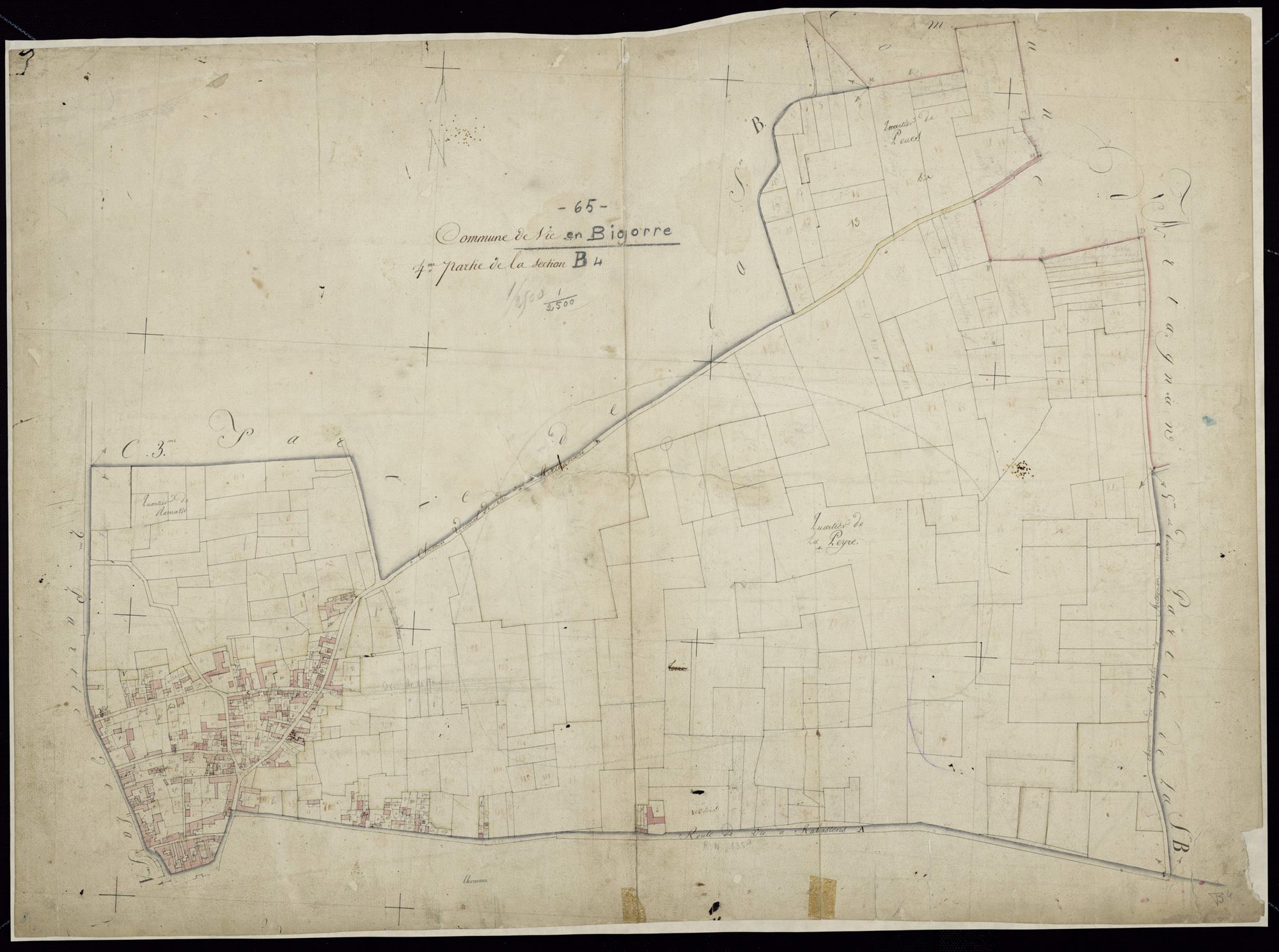 Vic-en-Bigorre - Vic-Bigorre.- Section B, 4e feuille