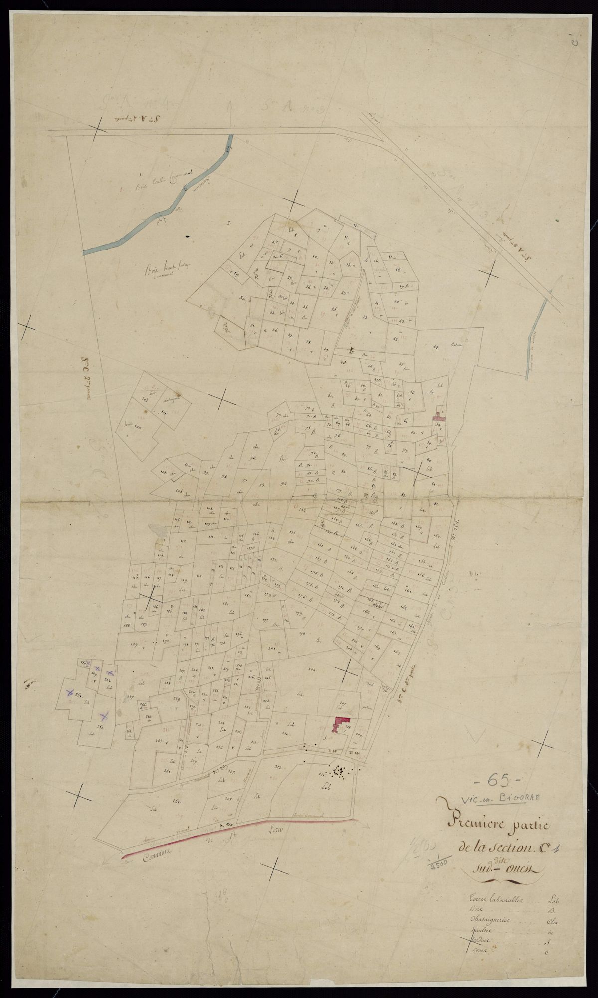 Vic-en-Bigorre - Vic-Bigorre.- Section C, 1re feuille
