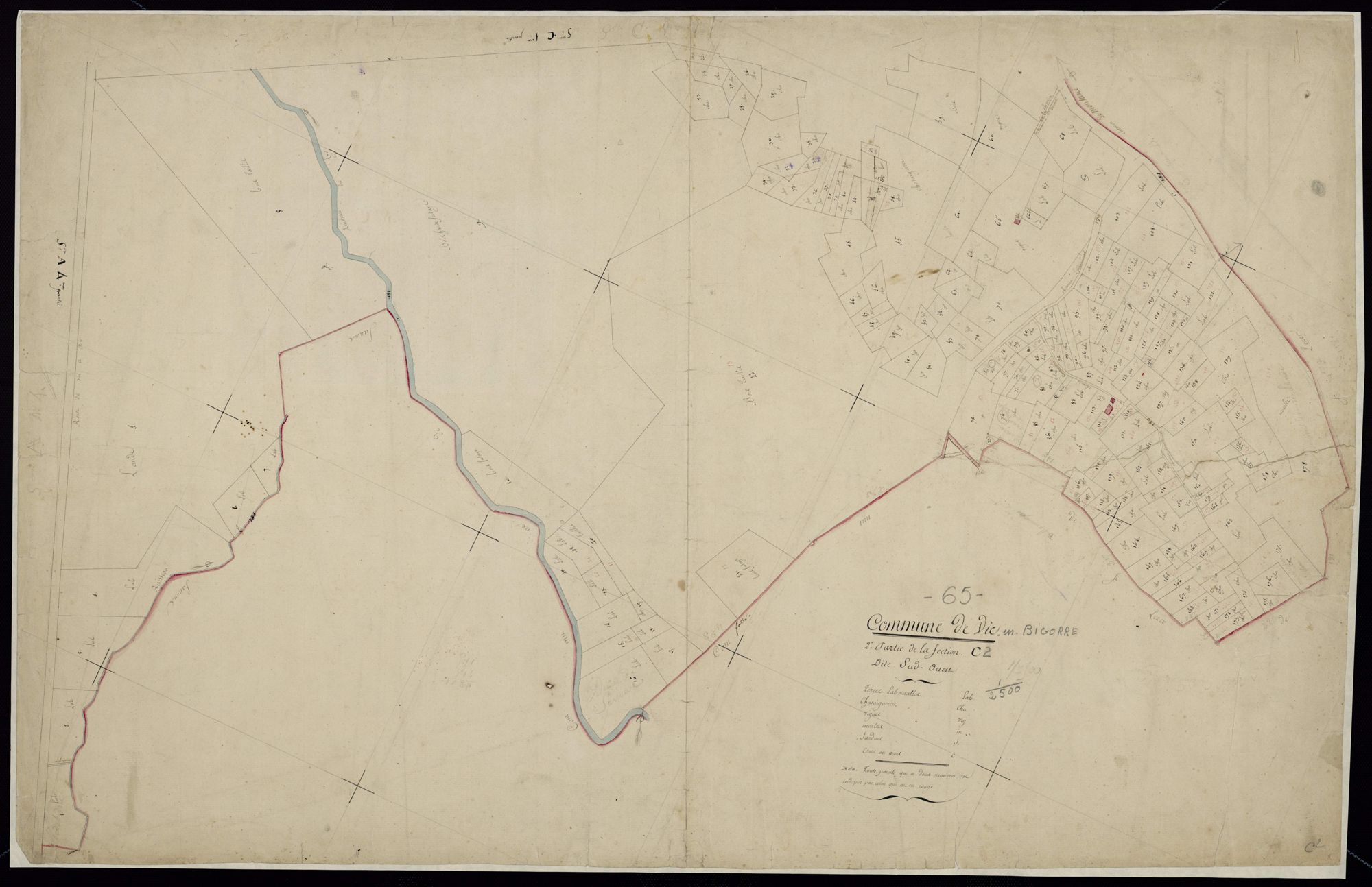 Vic-en-Bigorre - Vic-Bigorre.- Section C, 2e feuille
