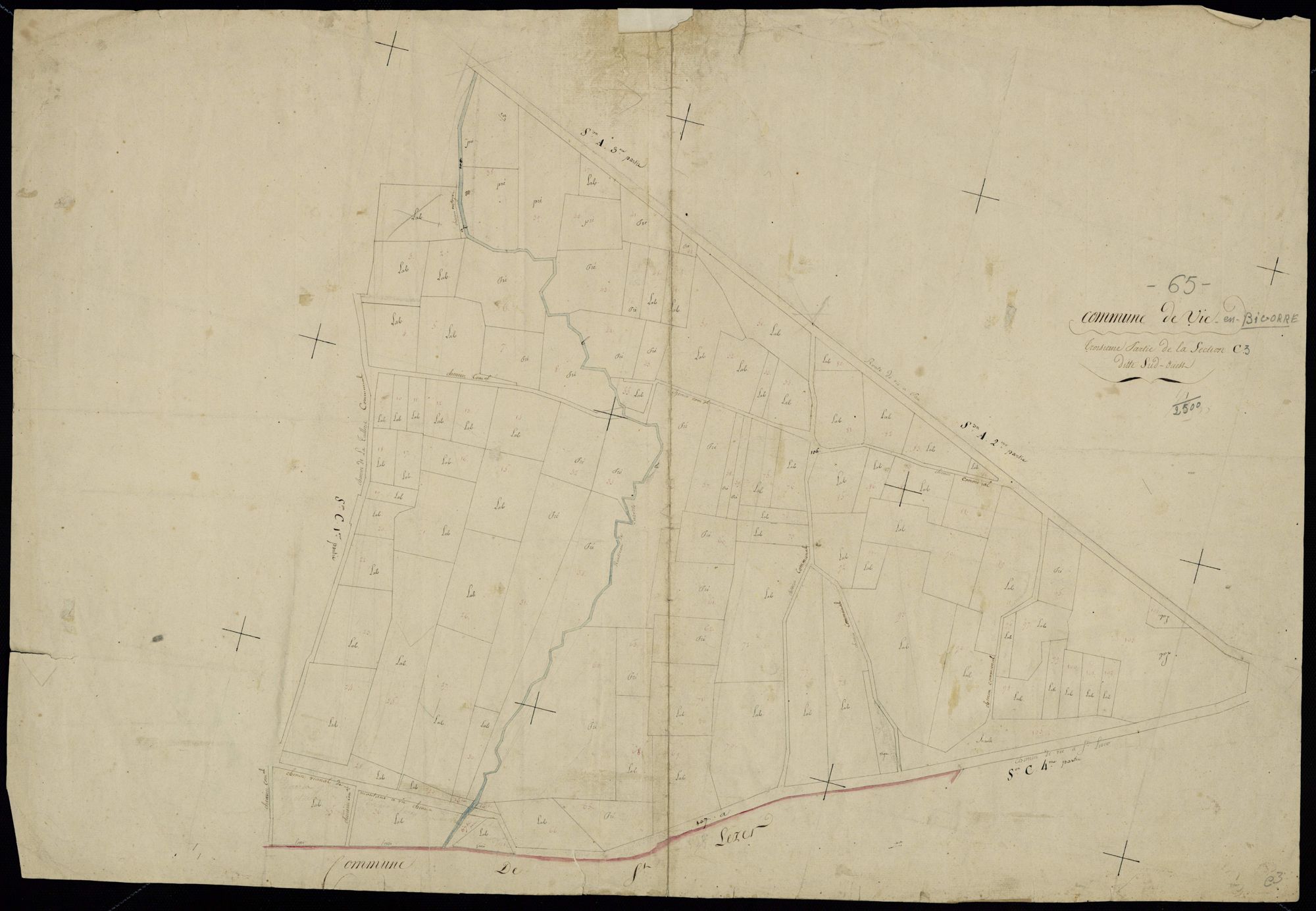 Vic-en-Bigorre - Vic-Bigorre.- Section C, 3e feuille