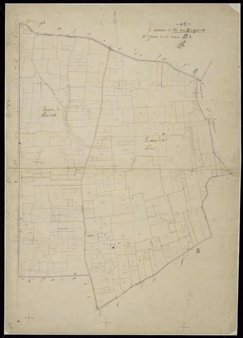 Vic-en-Bigorre - Vic-Bigorre.- Section B, 3e feuille