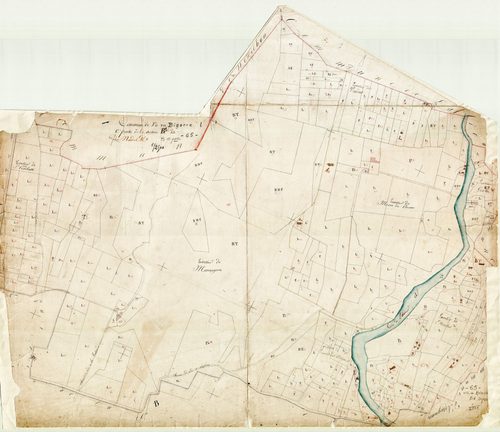 Vic-en-Bigorre - Vic-Bigorre.- Section B, 1re feuille