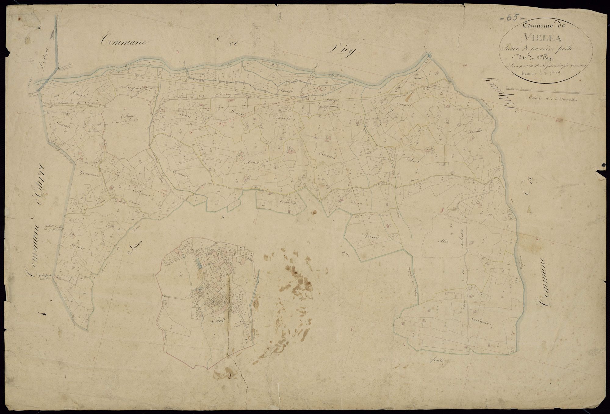 Viella - Viella.- Section A, 1re feuille