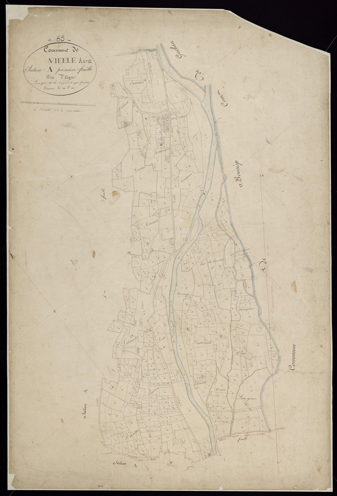 Vielle-Aure - Vielle-Aure.- Section A, 1re feuille