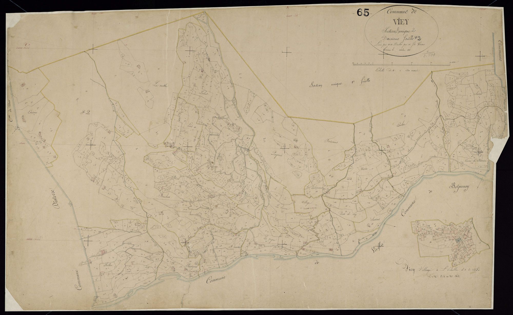 Viey - Viey.- Section A, 2e feuille