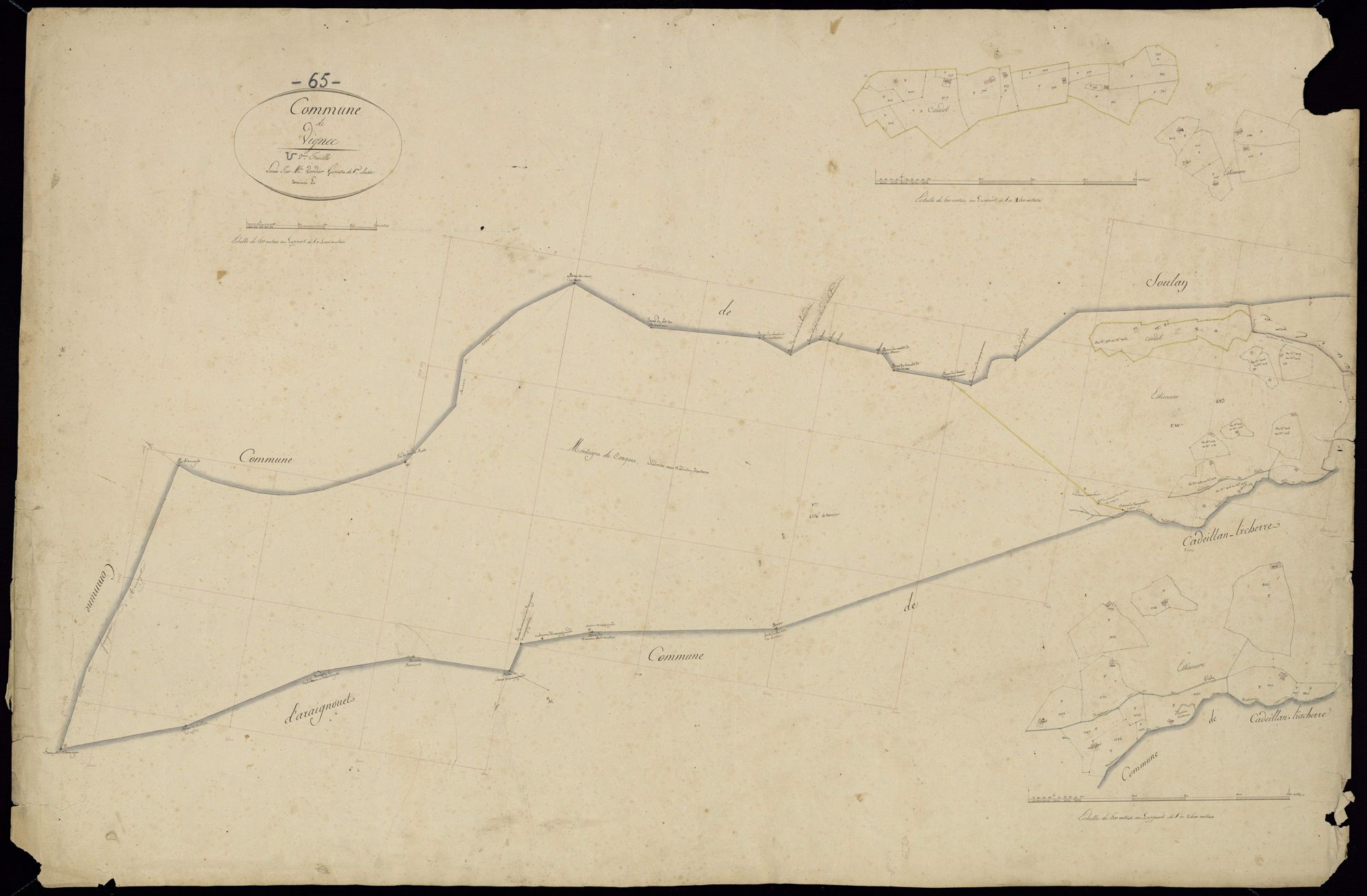 Vignec - Vignec.- Section U, 2e feuille